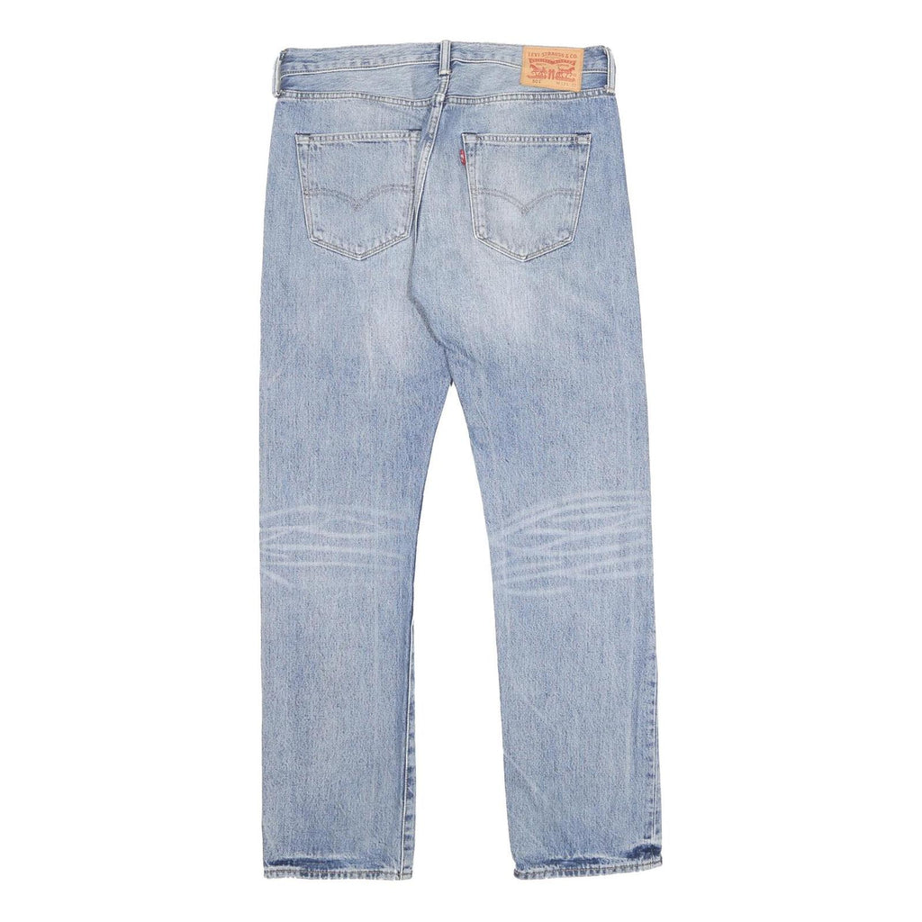LEVI'S 501 Mens Jeans Blue Regular Straight Denim Medium W33 L32 Classic Style