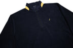 NAUTICA Mens Navy & Yellow Plain Pullover Jumper Crew Neck Basic Knit XL Casual