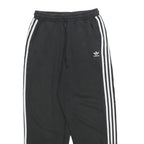 ADIDAS Womens Joggers Black & White Slim Tapered UK 16 W28 L26 Casual Sportswear