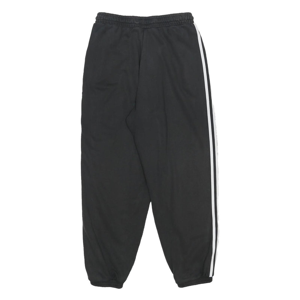 ADIDAS Womens Joggers Black & White Slim Tapered UK 16 W28 L26 Casual Sportswear