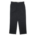DICKIES Mens Cotton Blend Black Regular Fit Straight Leg Trousers W34 L31