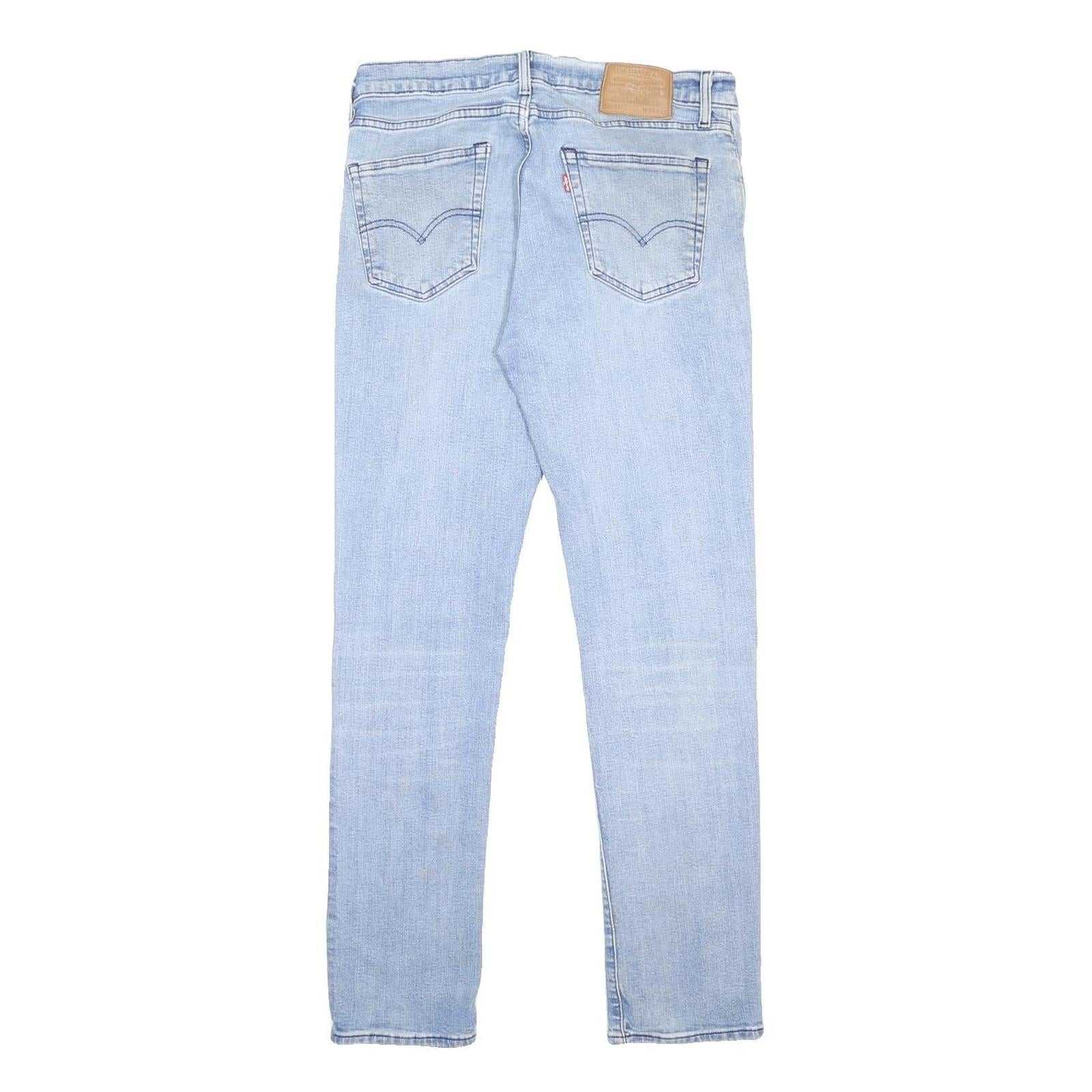 LEVI'S 511 BIG E Mens Slim Light Blue Denim Jeans W31 L32 Classic Zip Fit