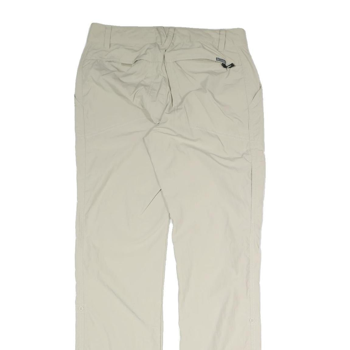 COLUMBIA Womens Beige Polyester Blend Regular Straight Trousers W30 L32 Outdoor