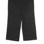 DICKIES Mens Black Polyester Blend Regular Cargo Trousers W34 L32 Workwear