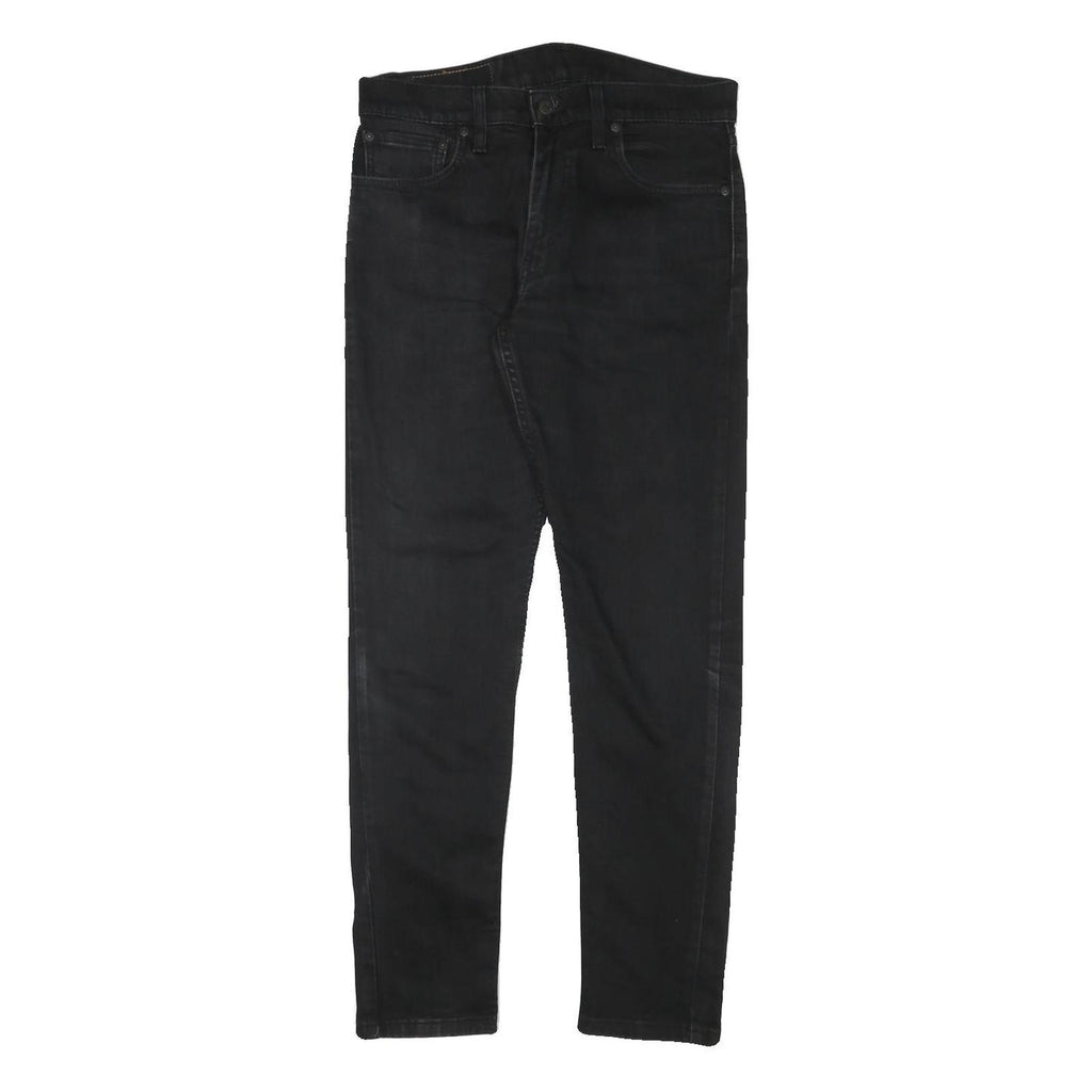 LEVI'S Mens Slim Black Jeans Denim W31 L29 Zip Classic Fit Stylish