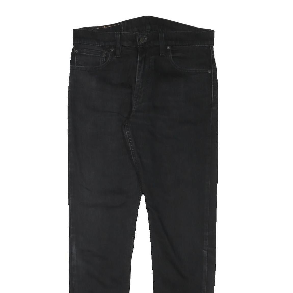 LEVI'S Mens Slim Black Jeans Denim W31 L29 Zip Classic Fit Stylish