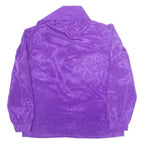 CARIBOU Womens Printed Shirt Purple Collared Long Sleeve L