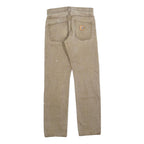 CARHARTT Mens Slim Beige Denim Jeans W29 L32 Paint Splattered Workwear