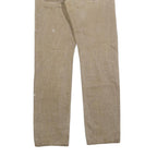 CARHARTT Mens Slim Beige Denim Jeans W29 L32 Paint Splattered Workwear