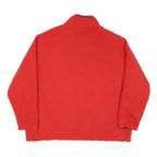 Mens Red & Black Pullover Native American Head Embroidered Crew Neck Basic Knit