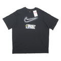 NIKE Womens Black Graphic T-Shirt L Short Sleeve Crew Neck Just Do It