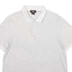 CALVIN KLEIN Mens Polo Shirt Grey Striped M