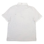 CALVIN KLEIN Mens Polo Shirt Grey Striped M