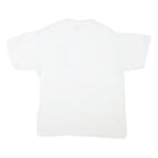 DISNEY Mens White Graphic T-Shirt L Short Sleeve Crew Neck Cotton Blend