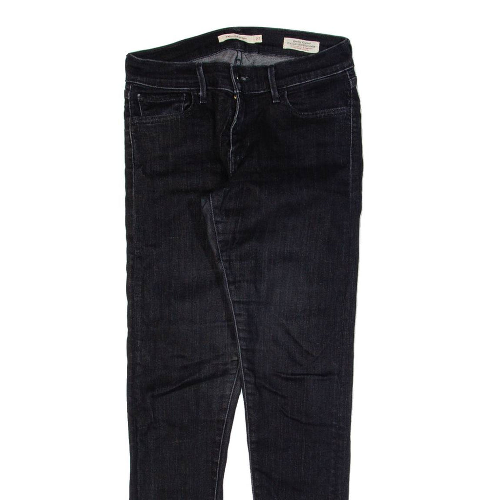 LEVI'S 710 Womens Jeans Black Slim Skinny W27 L30