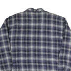 ANCHOR BLUE Mens Blue & White Check Shirt XL Casual Cotton Blend Button Up