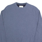 TOM TAILOR Mens Jumper Blue Waffle Knit XL