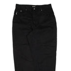 H.I.S Womens Trousers Black Relaxed Tapered W33 L30