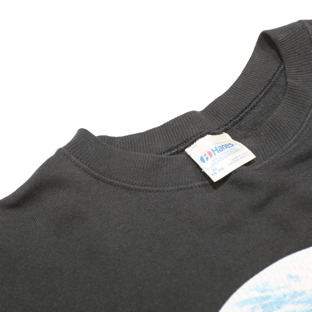 HANES Mens Black Kennedy Space Center Crew Neck XL Sweatshirt Cotton Blend