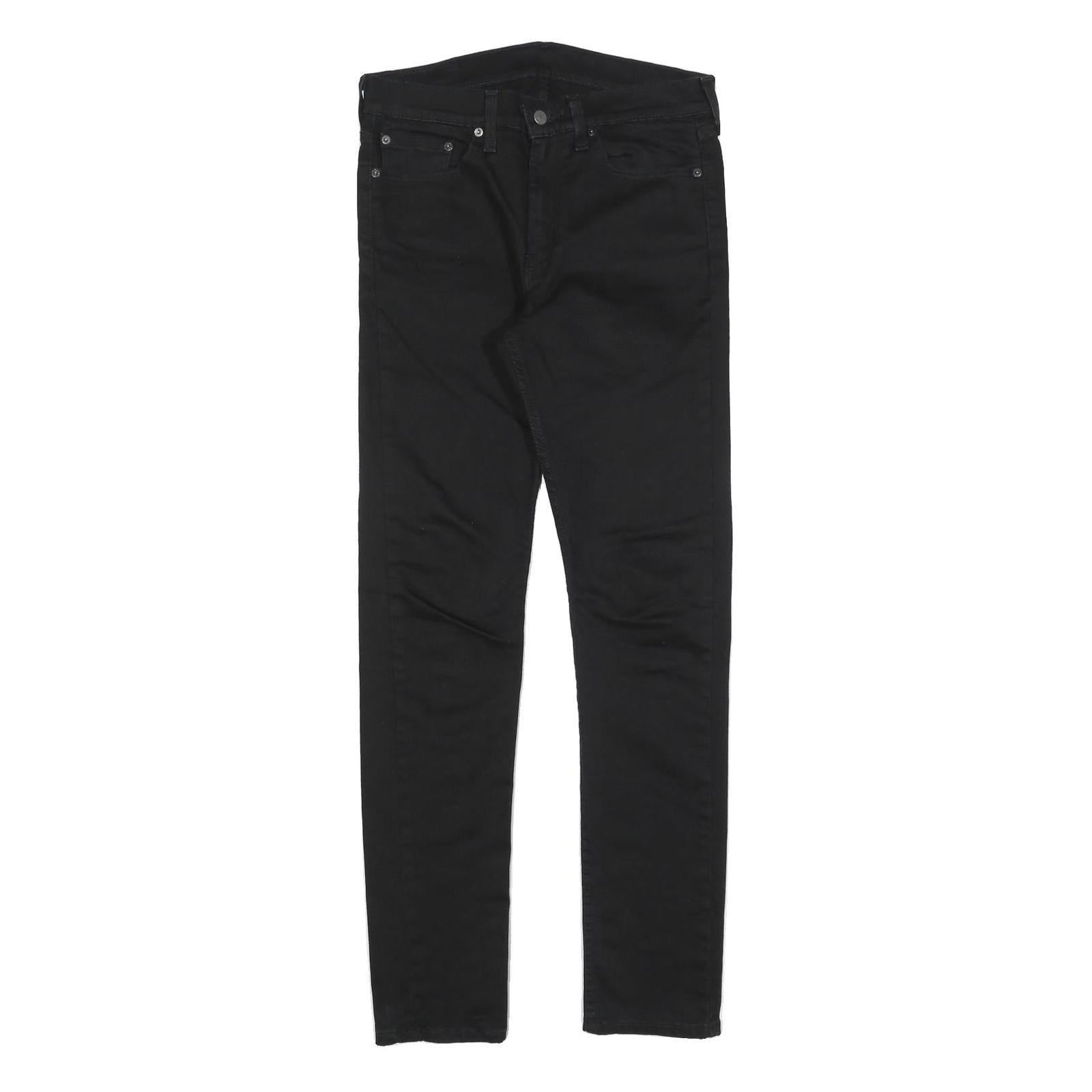 LEVI'S 510 Mens Jeans Black Slim Skinny Denim W31 L31 Stretch Cotton Blend