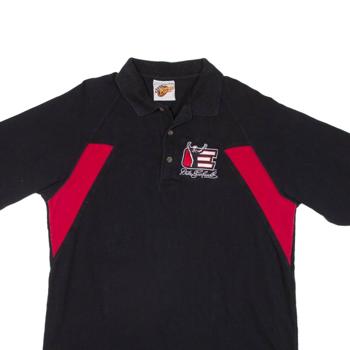 WINNERS CIRCLE Mens Polo Shirt Black L