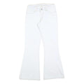 LEVI'S Womens White Regular Flared Denim Light W28 L32 Cotton Blend Zip Jeans