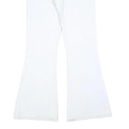 LEVI'S Womens White Regular Flared Denim Light W28 L32 Cotton Blend Zip Jeans