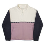 DIESEL Mens Sweatshirt Purple 1/4 Zip XS
