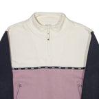 DIESEL Mens Sweatshirt Purple 1/4 Zip XS