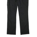 DICKIES Womens Black Regular Cargo Trousers W36 L31 Cotton Blend Zip Closure