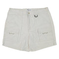 COLUMBIA Fishing Womens Cargo Shorts White L W36