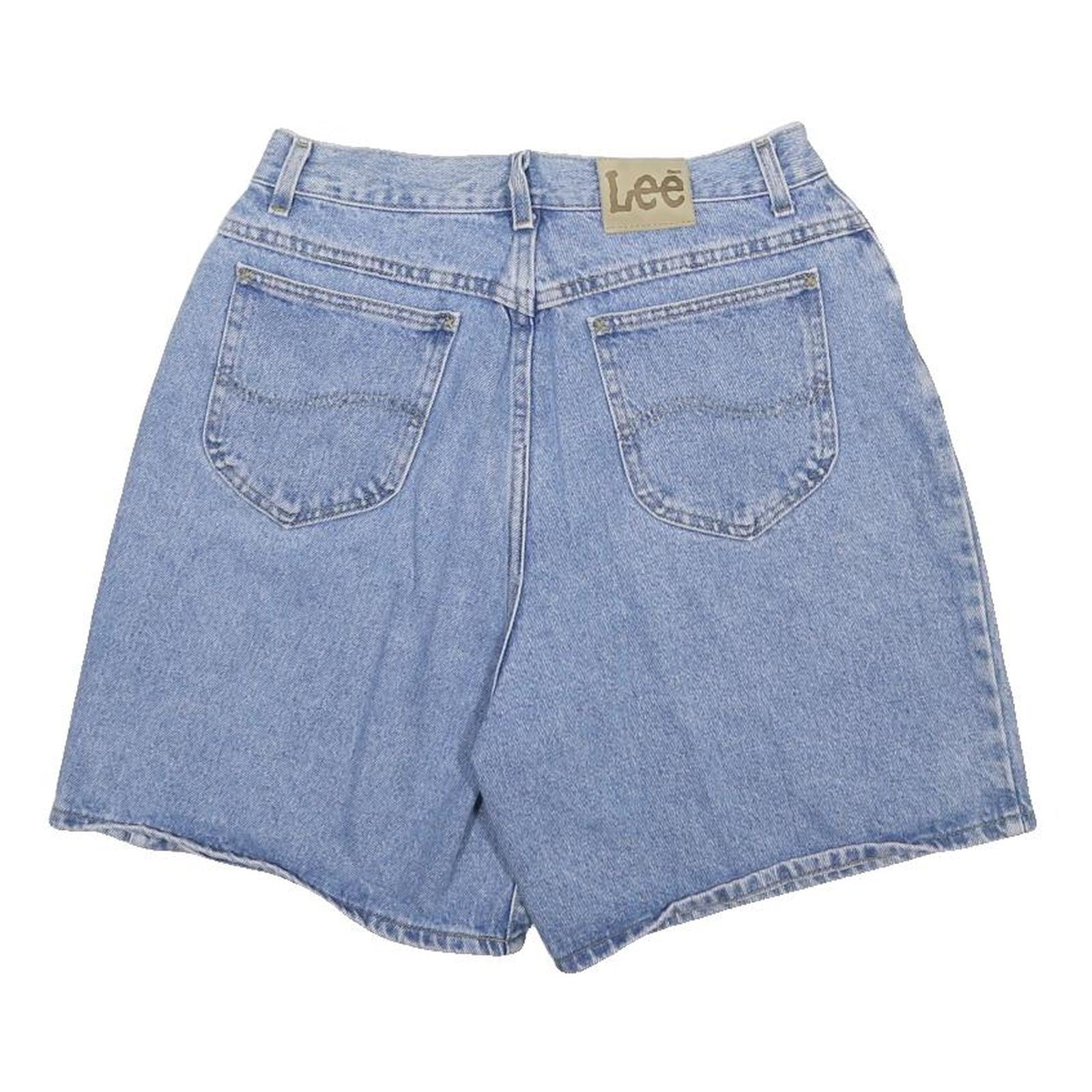 LEE Womens Denim Blue Casual Shorts M W28 Classic Cotton Comfortable
