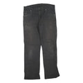 DICKIES Mens Cotton Blend Black Regular Fit Straight Leg Trousers W34 L30