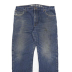 DICKIES Mens Blue Regular Fit Straight Denim Jeans W36 L32 Workwear Zip Closure