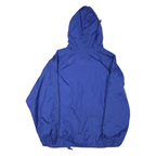 Mens Blue Folsom Jaguars Hooded Zip Jacket M Polyester Blend Plain Lightweight