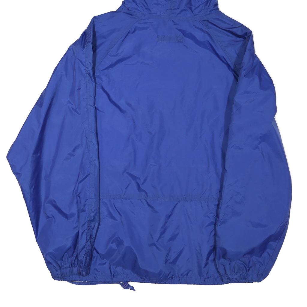 Mens Blue Folsom Jaguars Hooded Zip Jacket M Polyester Blend Plain Lightweight