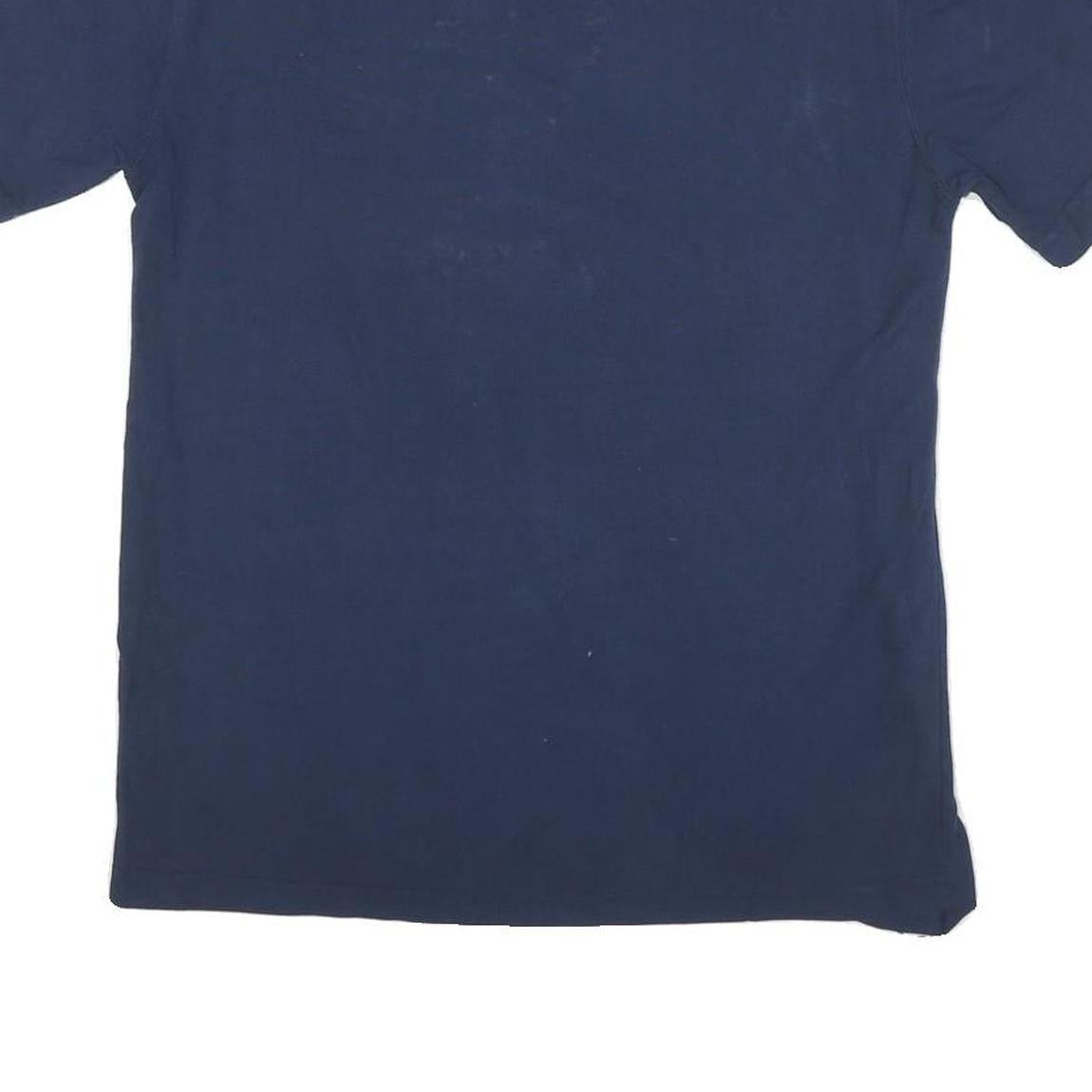 PIERRE CARDIN Mens Blue T-Shirt S Short Sleeve Crew Neck Plain Classic Fit