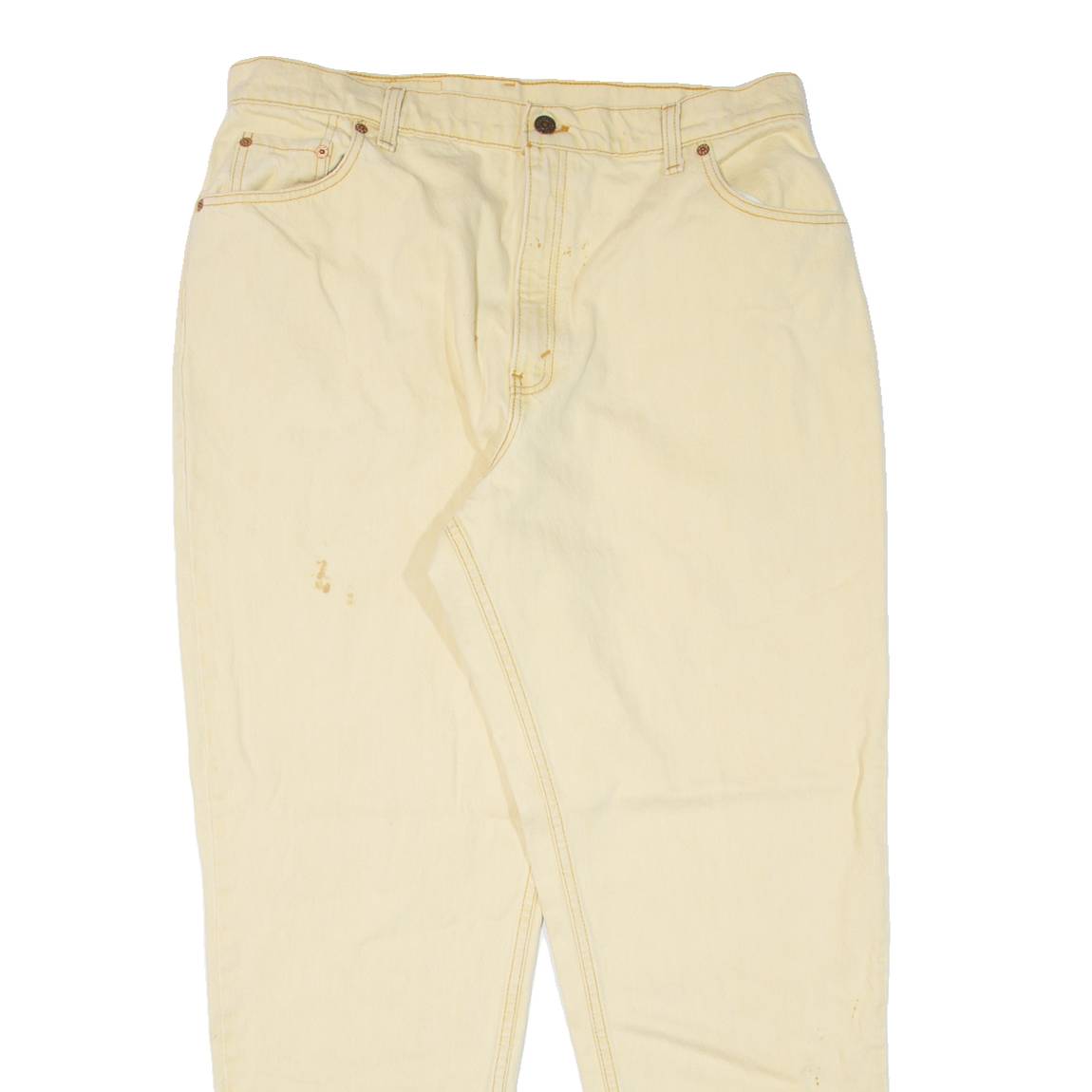 LEVI'S 16550-0272 Made In USA Womens Jeans Yellow Mom 90s W33 L30