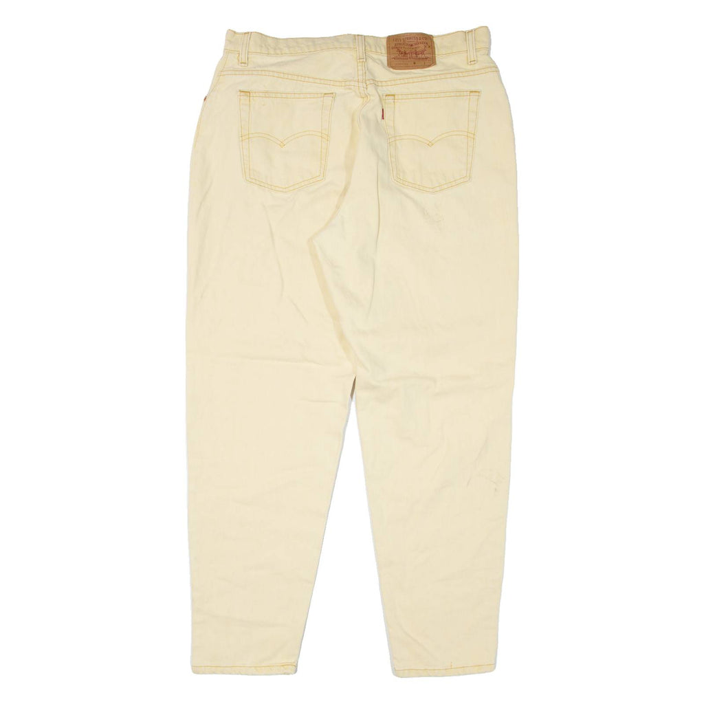 LEVI'S 16550-0272 Made In USA Womens Jeans Yellow Mom 90s W33 L30