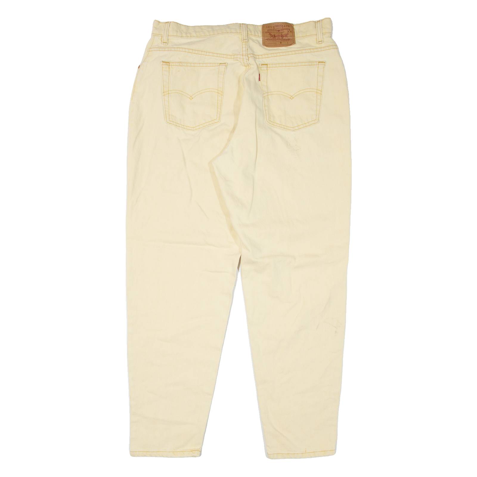 LEVI'S 16550-0272 Made In USA Womens Jeans Yellow Mom 90s W33 L30