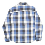 AMERICAN EAGLE Mens Blue And Black Check Shirt M Cotton Classic Fit Casual