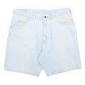 WRANGLER Mens Shorts Blue Casual Plain L W36 Cotton Blend Summer Wear