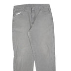 DICKIES Mens Jeans Grey Relaxed Straight Denim Medium W36 L34 Workwear Zip