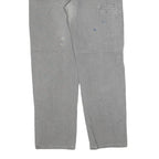 DICKIES Mens Jeans Grey Relaxed Straight Denim Medium W36 L34 Workwear Zip