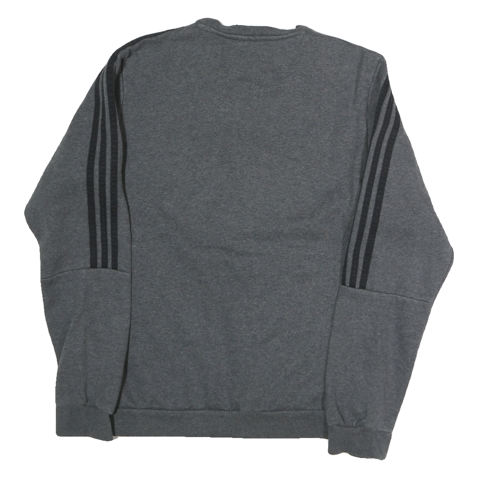 ADIDAS Mens Grey Sweatshirt Crew Neck S Cotton Athletic Casual