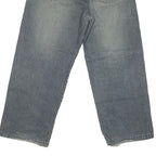 INDIAN Mens Classic Blue Denim Stone Wash Jeans W30 L27 Relaxed Fit Zip