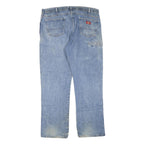 DICKIES Mens Jeans Blue Regular Straight Denim Medium W42 L32 Casual Workwear