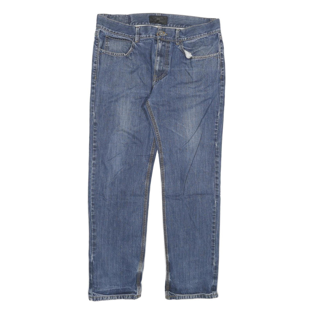 DICKIES Mens Blue Denim Regular Straight Cotton Blend Medium W36 L32 Casual