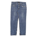 DICKIES Mens Blue Denim Regular Straight Cotton Blend Medium W36 L32 Casual