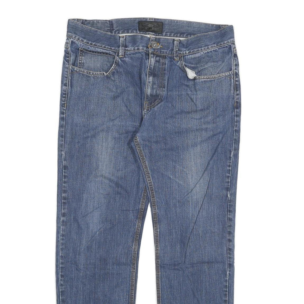 DICKIES Mens Blue Denim Regular Straight Cotton Blend Medium W36 L32 Casual